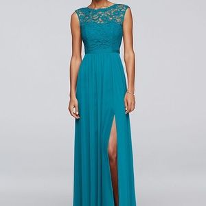 Oasis David’s bridal lace bridesmaids dress